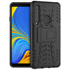 Dual Layer Rugged Tough Case & Stand for Samsung Galaxy A9 (2018) - Black